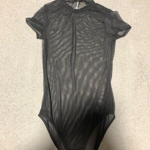 Black Mesh bodysuit